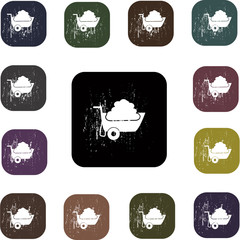 Wheelbarrow icon