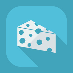 Flat modern design with shadow icons cheese