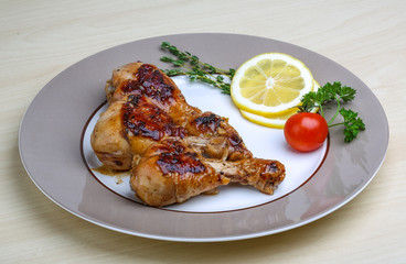 Roasted chicken legs