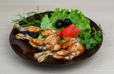 Fried frog legs
