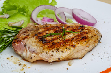 Grilled beef steak