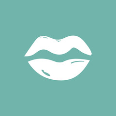 Woman mouth icon