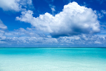 Obraz premium paradise view of the tropical Caribbean island