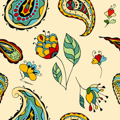 Fototapeta premium Seamless Floral Pattern