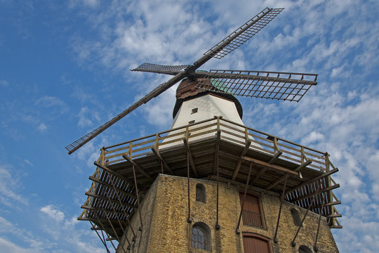 Wind mill ancient in kappeln germany