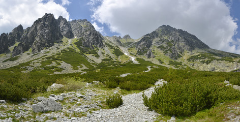 Fototapeta na wymiar Mlynicka dolina, Vysoke Tatry (Mlinicka valley, High Tatras) - Slovakia