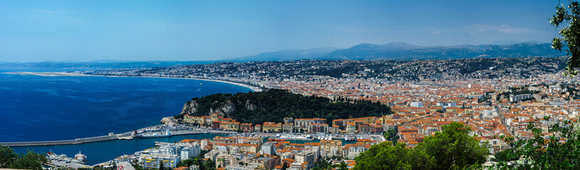 Fototapeta na wymiar Nice panoramic view, France. Travel concept.