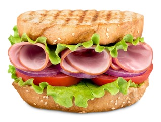 Sandwich, Delicatessen, Ham.