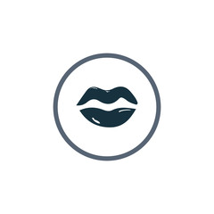 Woman mouth icon