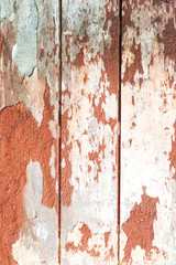texture or background wall of shabby paint and plaster cracks