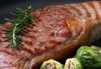 close up steak