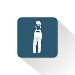 Construction overalls icon