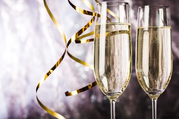 Glass, glitter, cold.