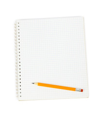 Pencil and notepad