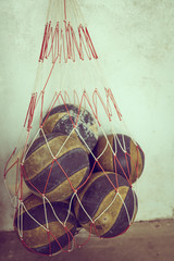 Old volleyball  ( Filtered image processed vintage effect. )