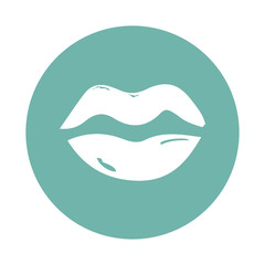 Woman mouth icon