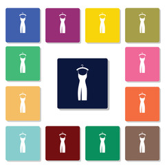 Girl dress icon