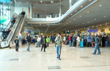 Airport, Arrival Departure Board, Frankfurt. - obrazy, fototapety, plakaty