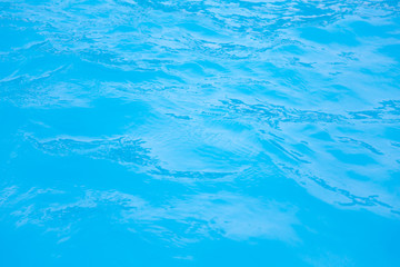 Fototapeta na wymiar Blue swimming pool rippled water