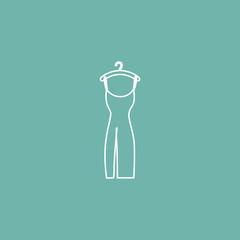 Girl dress icon