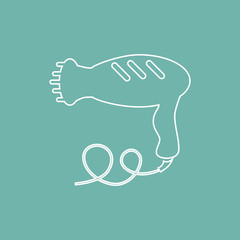 Hair dryer icon