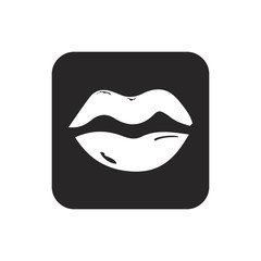 Woman mouth icon