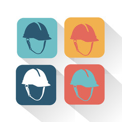 Construction helmet icon