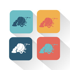 Concrete mixer icon