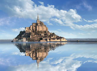 Le Mont Saint Michel - obrazy, fototapety, plakaty