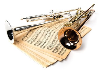 Trumpet, Jazz, Musical Instrument.