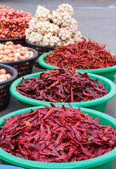 Dried peppers thousands