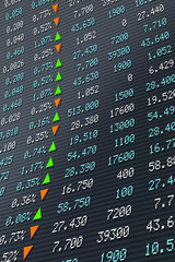 Obraz premium Digital Stock exchange panel