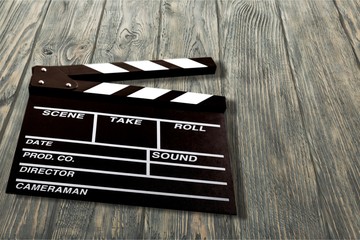 Movie, cinema, clapper.