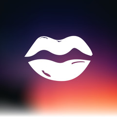 Woman mouth icon