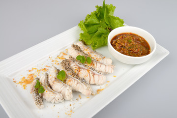 Boiled fish