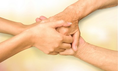 Fototapeta premium Care, home, hand.