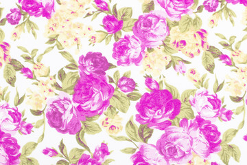 vintage style of tapestry flowers fabric pattern background