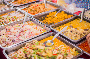 thai food and curry