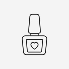 Nail polish line icon