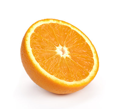 Orange fruit isolated on white background