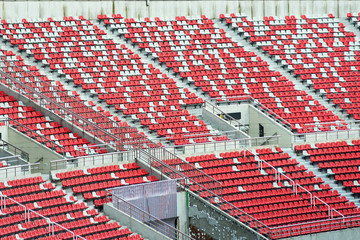 Naklejka premium Modern stadium seats perspective