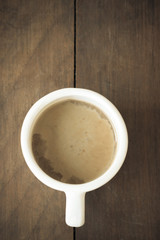 cup of coffee on table