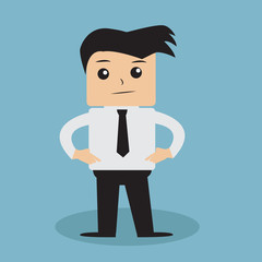 Business man cartoon vector. 