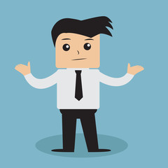 Business man cartoon vector. 