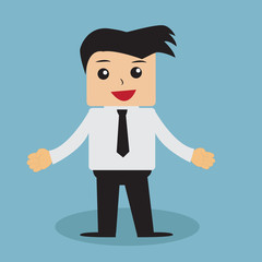 Business man cartoon vector. 