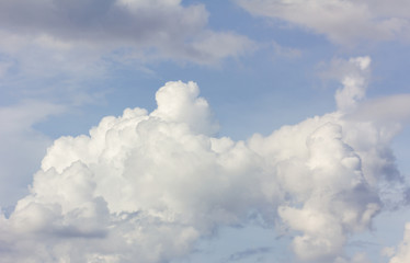 Fototapeta na wymiar gray big cloud before raining in the evening