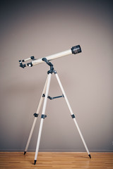 telescope on tripod