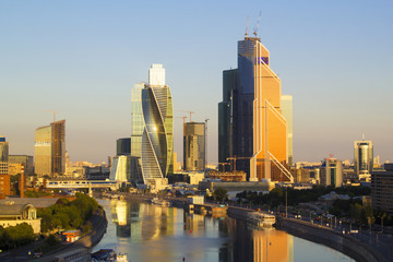 Obraz premium Landscape Moscow city, Moscow, Russia