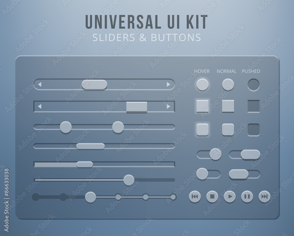 Poster user interface elements with transparency