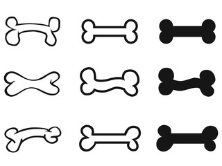 dog bone icons